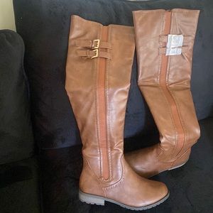 Brown Over the Knee Boot